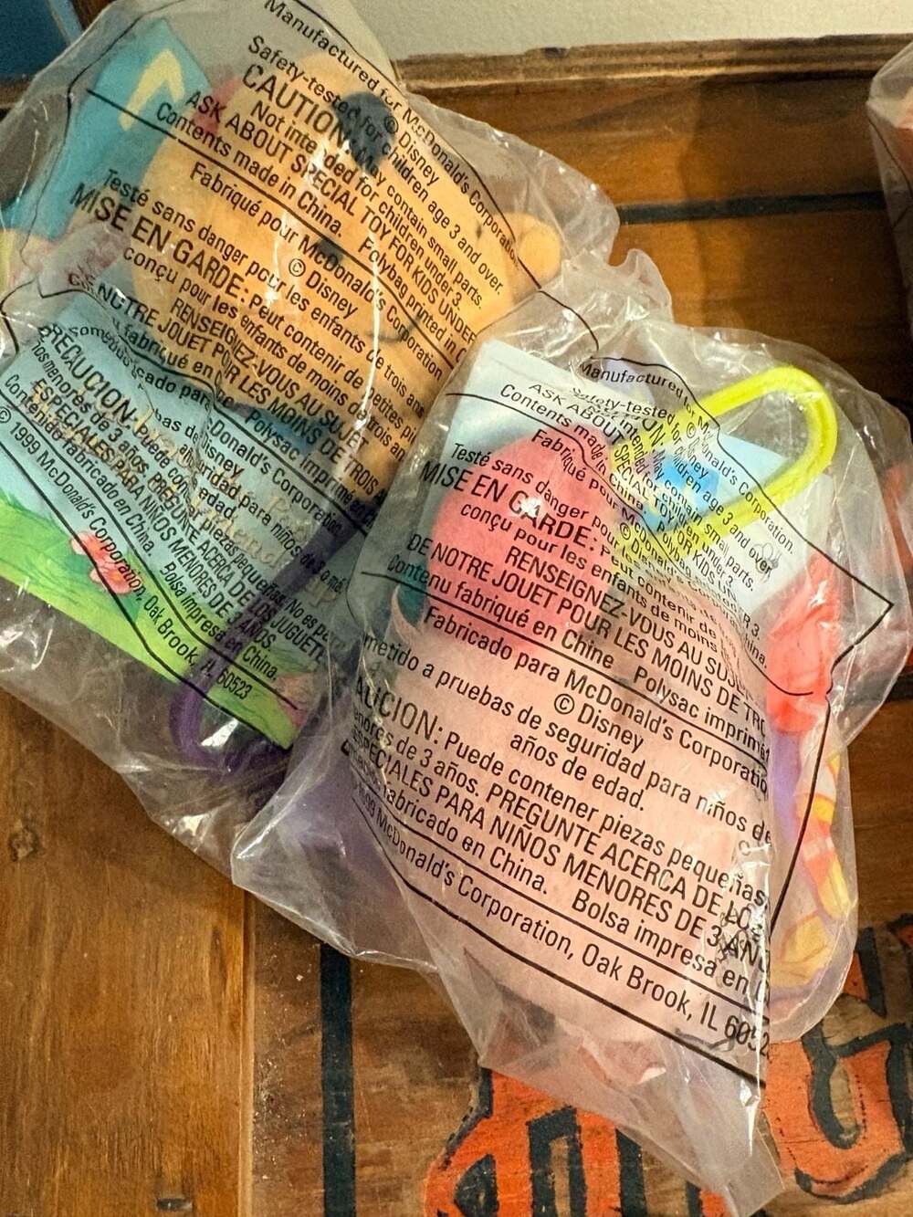 Lot of 6 Vintage 1999 McDonald's Happy Meal Disney Winnie the Pooh Plush Clip To - Picture 3 of 7